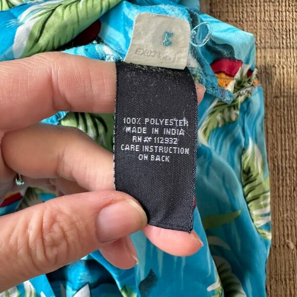 Pacific & Co Hawaiian Shirt Surfboard Print Blue Short Sleeve Button-Up XL - Picture 6 of 7